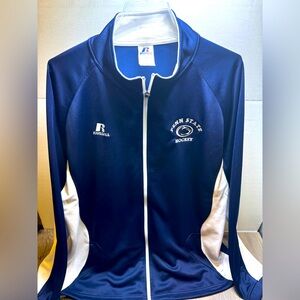 Russell Athletics Penn State Hockey Full Zip Blue Full Zip Track Jacket Size XL